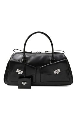 Ferragamo: Чёрная сумка 