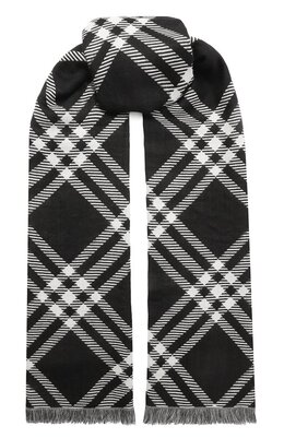 Burberry: Чёрный шарф 
