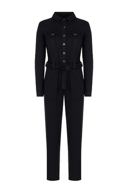 ELISABETTA FRANCHI: Чёрный комбинезон 