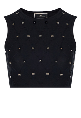 ELISABETTA FRANCHI: Чёрный топ 
