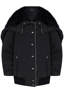 ERMANNO SCERVINO: Чёрный пуховик 