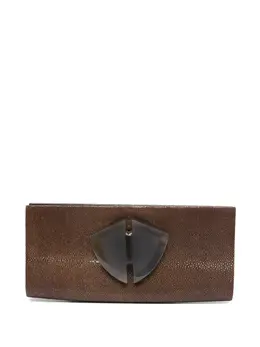 Giorgio Armani Pre-Owned: Коричневый клатч 