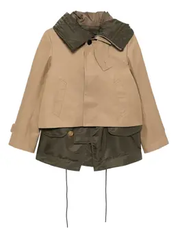 sacai: Бежевая куртка 