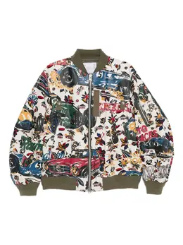 sacai: Куртка с принтом 
