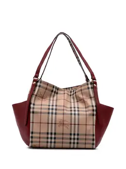 Burberry Pre-Owned: Коричневая сумка-шоппер 