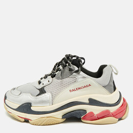 Balenciaga: Многоцветные кроссовки  Triple S