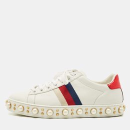 Gucci: Белые кроссовки  Ace