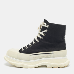 Alexander McQueen: Чёрные кроссовки  Tread Slick