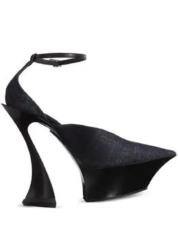 Mugler: Голубые сабо 