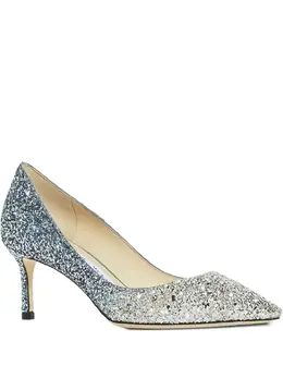 Jimmy Choo: Серебристые туфли  Romy