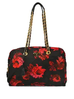 Prada Pre-Owned: Сумка с растительным принтом 