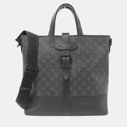Louis Vuitton: Чёрная сумка-шоппер 