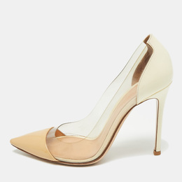 Gianvito Rossi: Бежевые туфли  Plexi