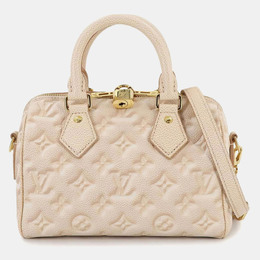 Louis Vuitton: Бежевая сумка  Speedy