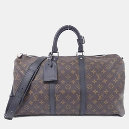 Louis Vuitton: Серебристая сумка  Keepall