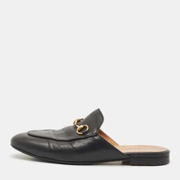 Gucci: Чёрные сабо  Princetown