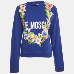 Love Moschino: Голубой свитшот 
