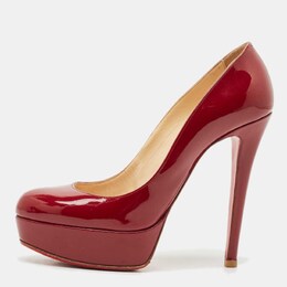 Christian Louboutin: Бордовые туфли 