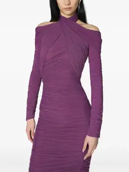 Mugler: Драпированное платье 
