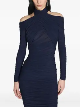 Mugler: Драпированное платье 