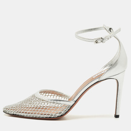 Alaia: Серебристые сандалии 