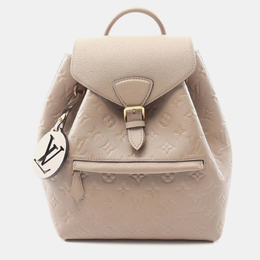 Louis Vuitton: Бежевый рюкзак 