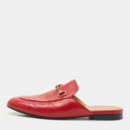 Gucci: Красные сабо  Princetown