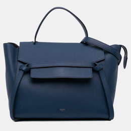 Celine: Синяя поясная сумка 