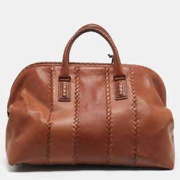 Bottega Veneta: Коричневая сумка  Intrecciato