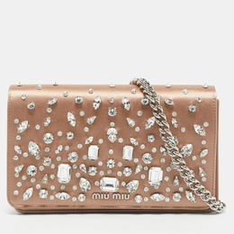 Miu Miu: Бежевая сумка 