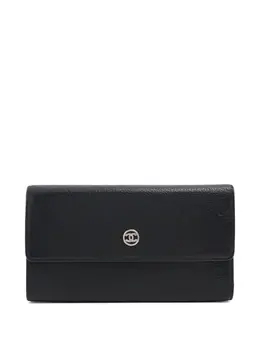 CHANEL Pre-Owned: Чёрный кошелёк 