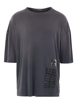 Ann Demeulemeester: Тёмная футболка 