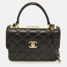 Chanel: Чёрная сумка на руку 