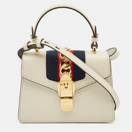 Gucci: Белая сумка на руку  Sylvie