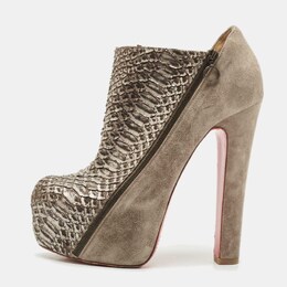 Christian Louboutin: Коричневые ботинки 