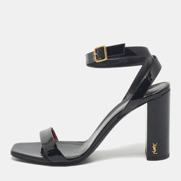 Saint Laurent Paris: Чёрные сандалии 