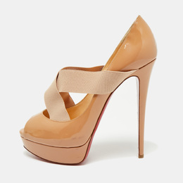 Christian Louboutin: Бежевые туфли 