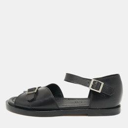 Santoni: Чёрные сандалии 
