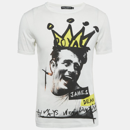 Dolce & Gabbana: Белая футболка  James Dean