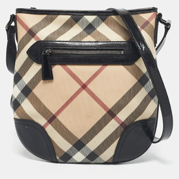 Burberry: Чёрная сумка через плечо 