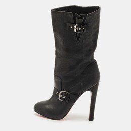 Christian Louboutin: Чёрные ботинки 