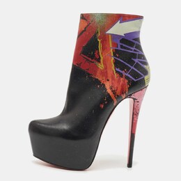 Christian Louboutin: Многоцветные ботинки 