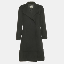 Saint Laurent Paris: Чёрное пальто 