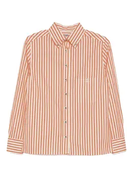 CHANEL Pre-Owned: Оранжевая рубашка 