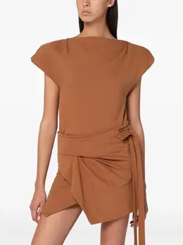 ISABEL MARANT: Коричневый топ 