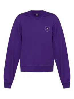 adidas by Stella McCartney: Фиолетовый свитшот 