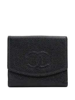 CHANEL Pre-Owned: Чёрный кошелёк 