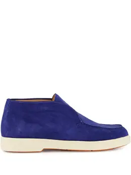 Santoni: Голубые ботинки 