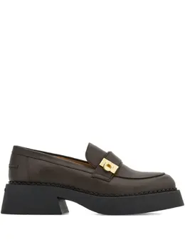 Ferragamo: Коричневые лоферы 
