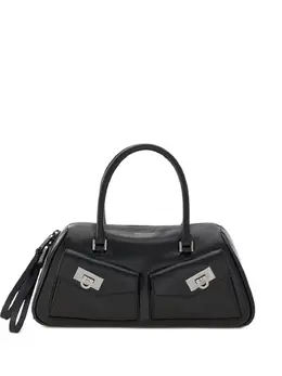 Ferragamo: Чёрная сумка-шоппер 